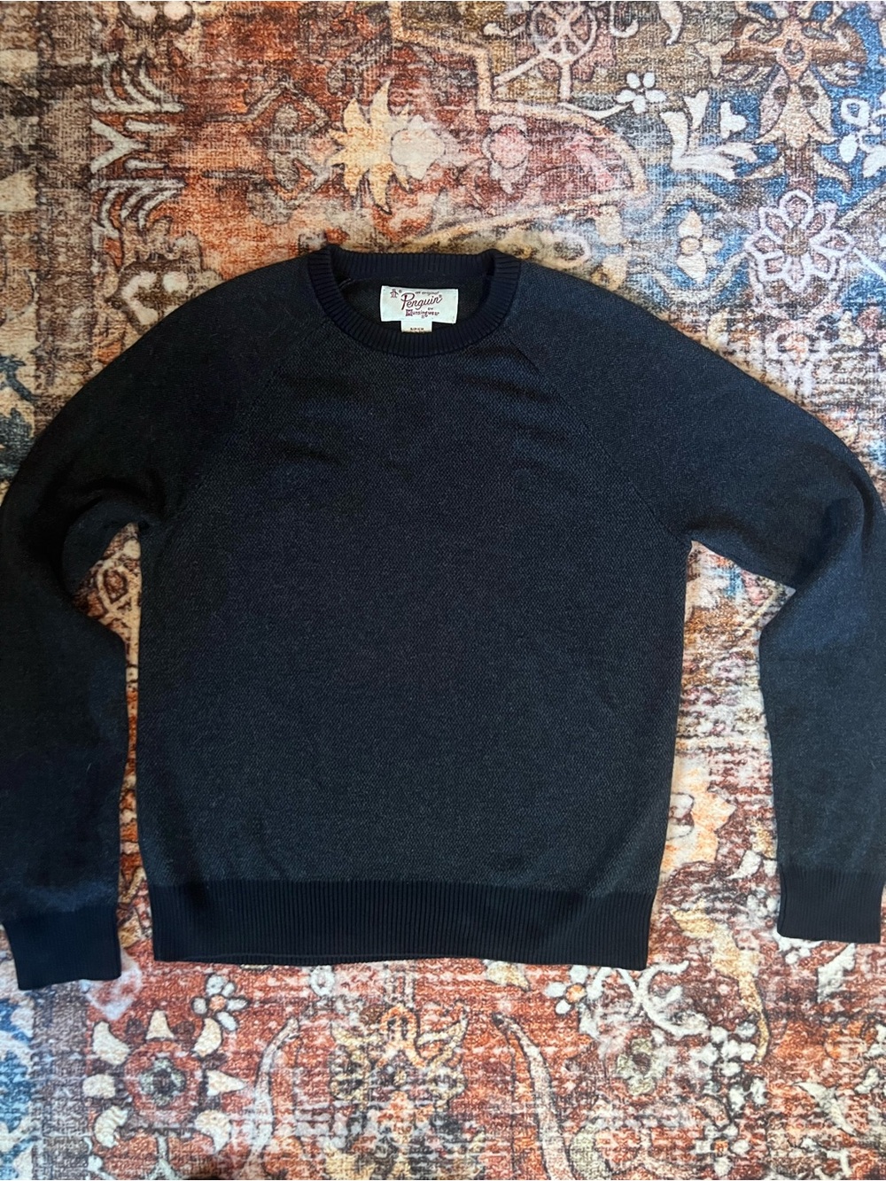 Original Penguin Men's Black Crewneck Sweater